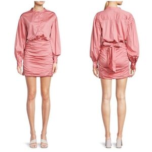 NWOT Ramy Brook Lorde Ruched Shirt Dress